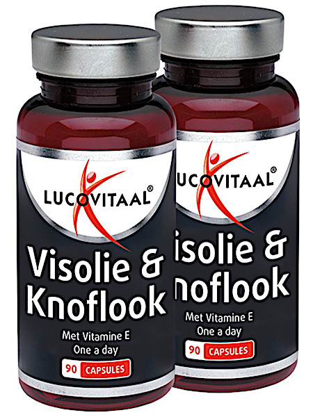 Lucovitaal Visolie & Knoflook Duo 1+1 Gratis 2x90