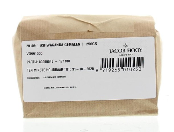 Jacob Hooy Ashwagandawortel gemalen (250 Gram)