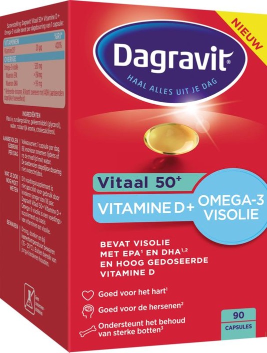 Dagravit Vitaal 50+ omega/vitamine D (90 Capsules)