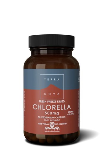 Terranova Chlorella 500mg (50 Vegetarische capsules)