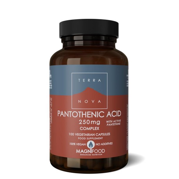 Terranova Pantothenic acid 250 mg complex (100 Vegetarische capsules)