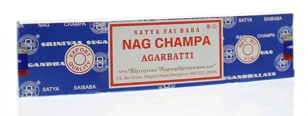 Nag Champa Wierook agarbatti (40 Gram)