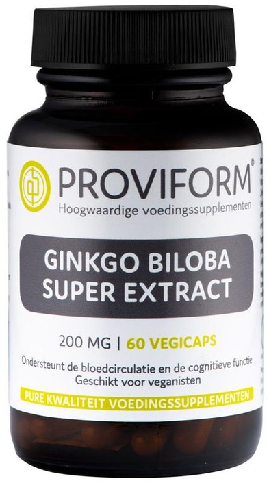 Proviform Ginkgo biloba super extract 200mg (60 Vegetarische capsules)