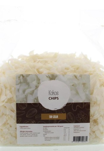 Mijnnatuurwinkel Kokos chips naturel (500 Gram)