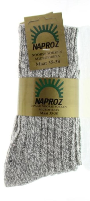 Naproz Noorse sokken maat 35-38 (2 Paar)