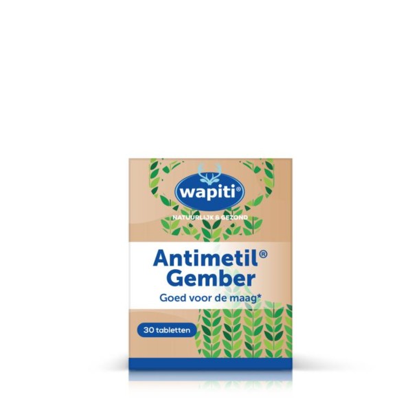 Wapiti Antimetil gember (30 Tabletten)