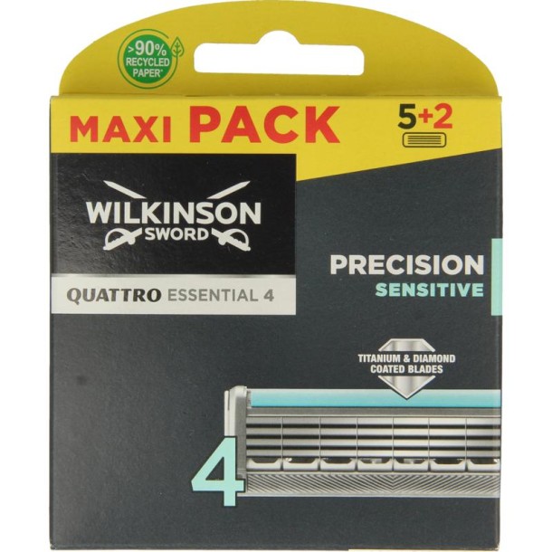 Wilkinson Quattro titanium sensitive mesjes 5+2 (7 Stuks)
