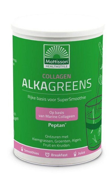 Mattisson Collagen collageen AlkaGreens poeder (300 Gram)