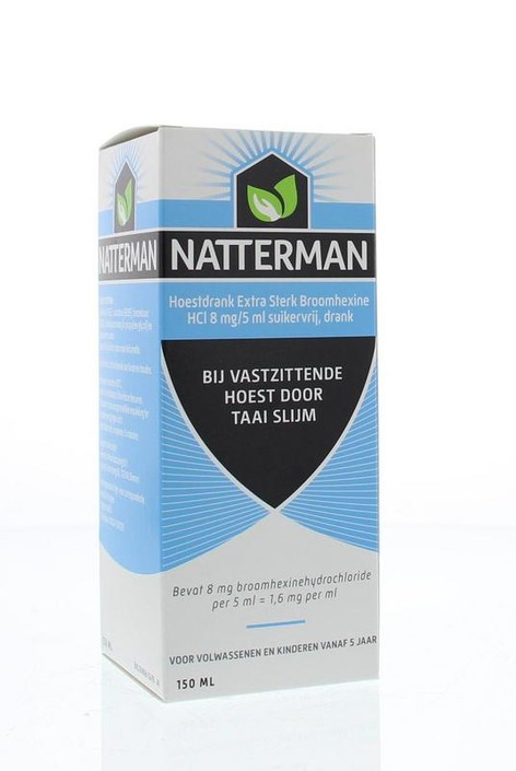 Natterman Hoestdrank extra sterk broomhexine HCl 8mg/5ml (150 Milliliter)