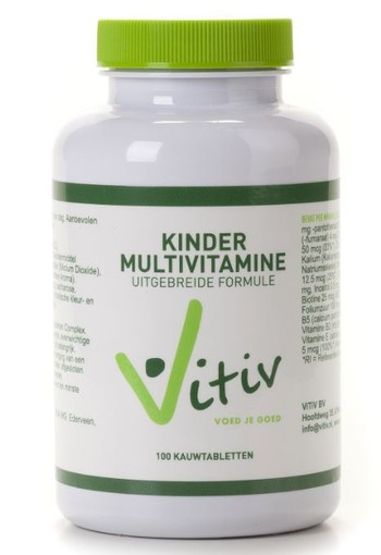 Vitiv Kinder multivitamine (100 Tabletten)