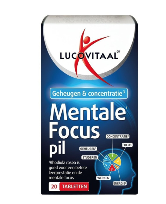 Lucovitaal Mentale focus pil (20 Tabletten)