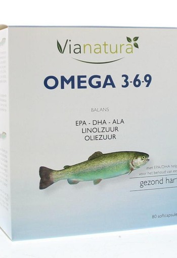 Vianatura Omega 3 6 9 (80 Capsules)