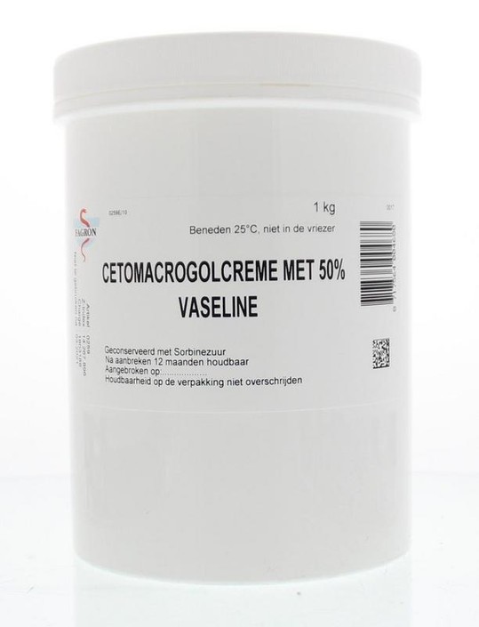 Fagron Cetomacrogol creme 50% vaseline (1 Kilogram)