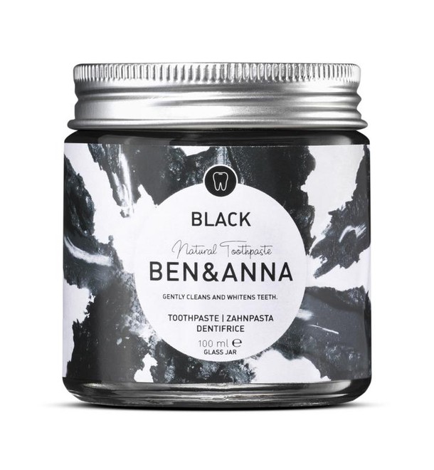 Ben & Anna Tandpasta zwart active charcoal (100 Gram)