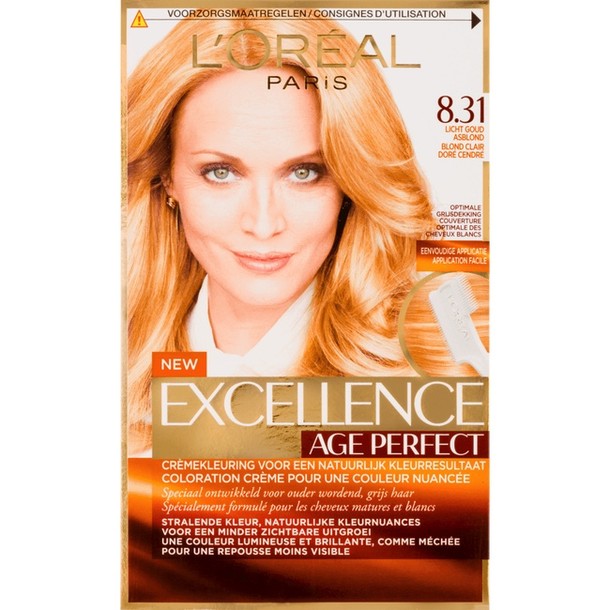 L'Oréal Paris Excellence Age Perfect Crèmekleuring 8.31 Licht Goud Asblond