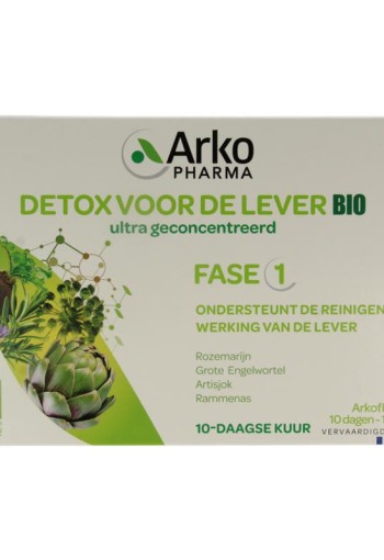 Arkofluids Detox lever bio (10 Ampullen)