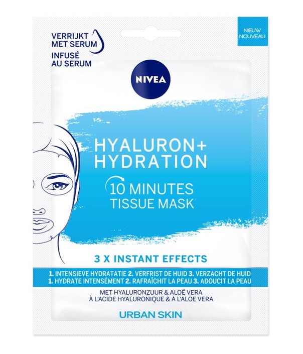 Nivea Urban skin hydrating tissue mask (1 Stuks)