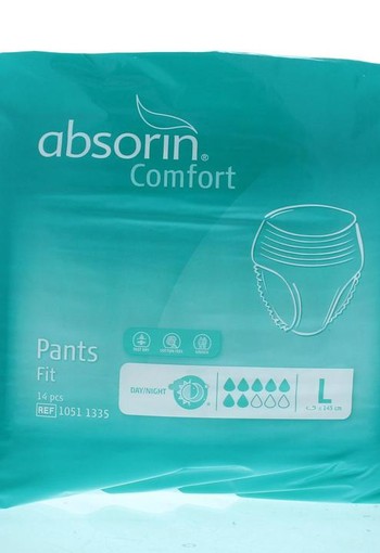 Absorin Comfort pants fit maat L tot 145cm (14 Stuks)