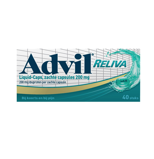 Advil Reliva liquid capsules 200mg (40 Capsules)