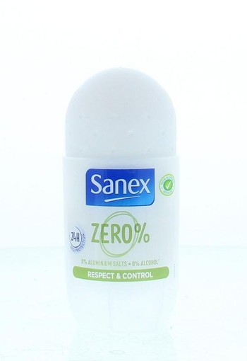 Sanex Deodorant roller zero % respect & control (50 Milliliter)